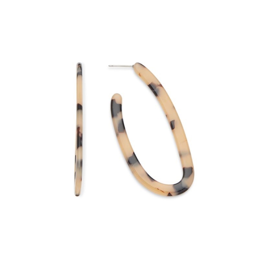 SLATE livi hoops in tan resin